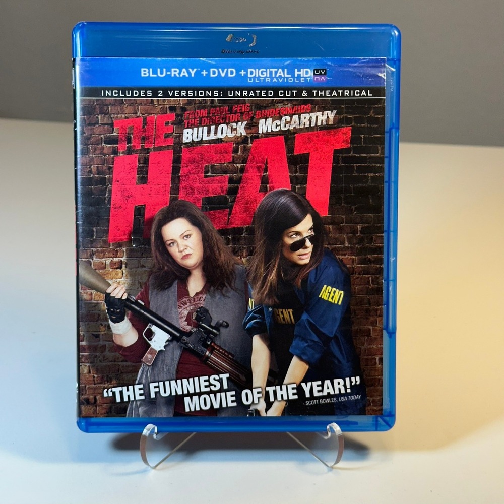The Heat Blu‎ Ray DVD Digital HD Ultraviolet Movie Sandra Bullock Melissa